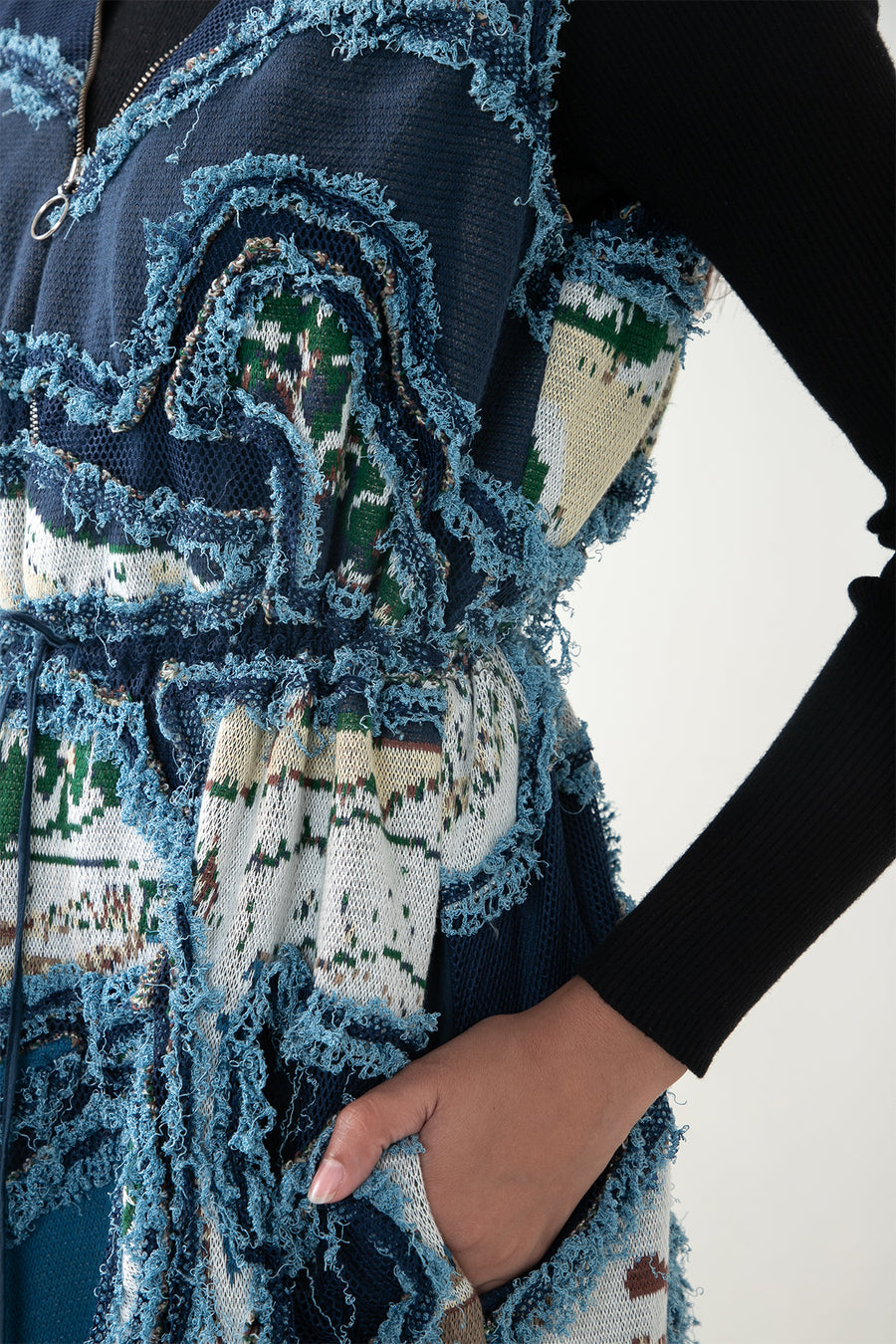 Broken Wave V-Neck Short Dress with Skirt