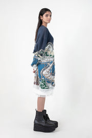 Broken Wave Deconstructed Sweater Dress