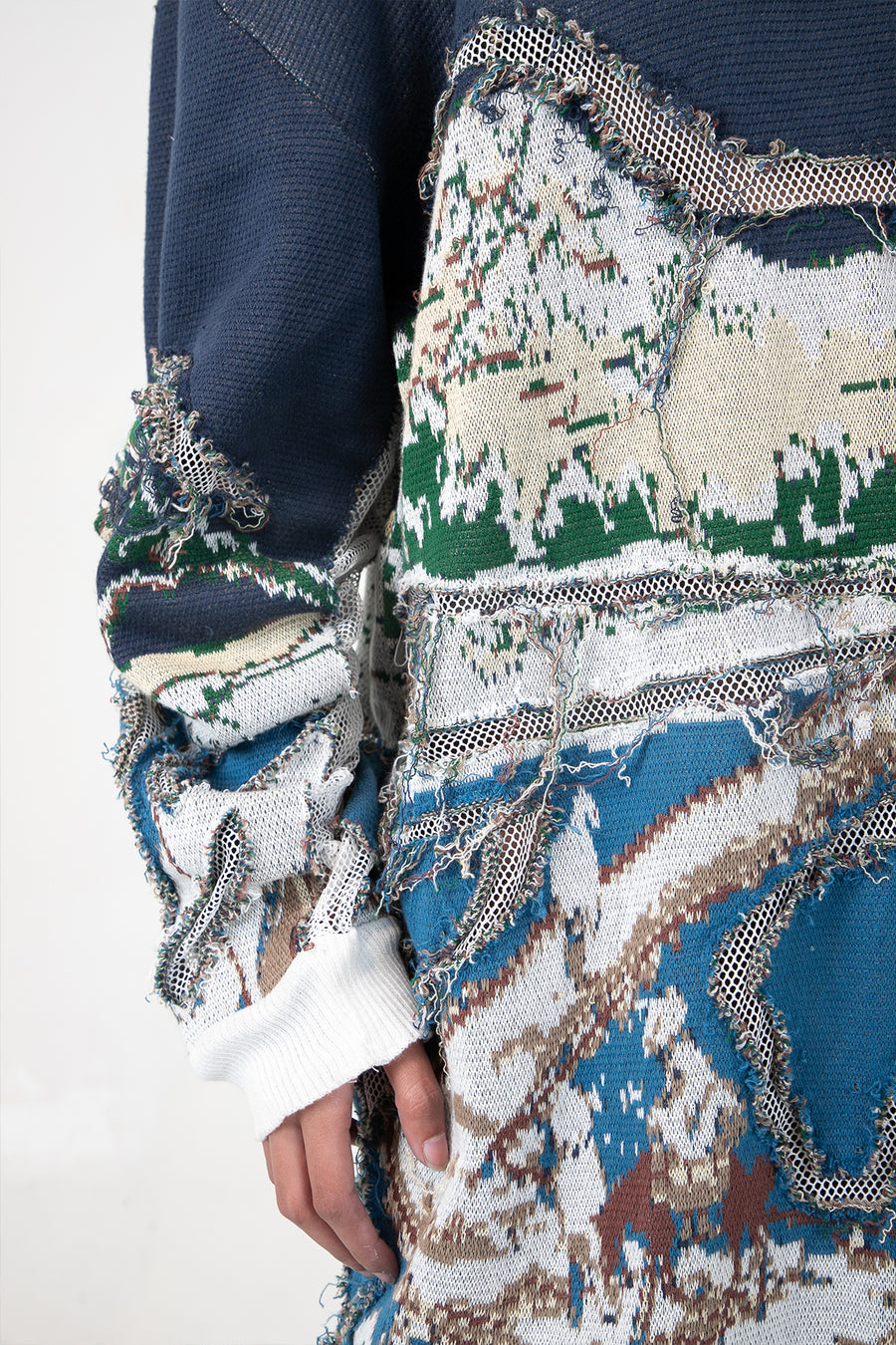 Broken Wave Deconstructed Sweater Dress