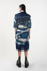 Broken Wave  Deconstructed Short Dress