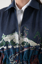 Indigo Wavecraft Deconstructed Short Dress