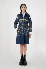 Indigo Wavecraft Deconstructed Short Dress