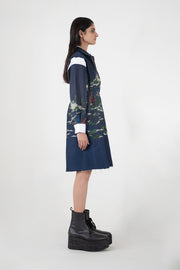 Indigo Wavecraft Deconstructed Short Dress