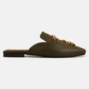 Olive Green Insect Flats