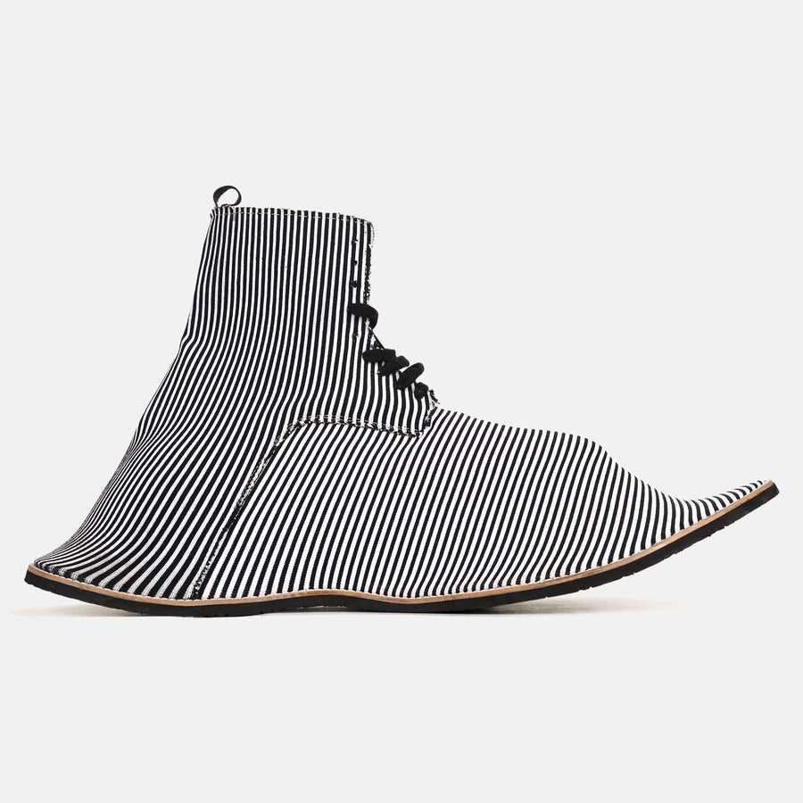 HIGH TOP OVERSIZED STRIPED SHOES