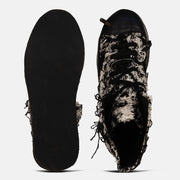 HIGH TOP PLATFORM KNIT SNEAKERS