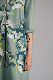 Grey Map Short Dress