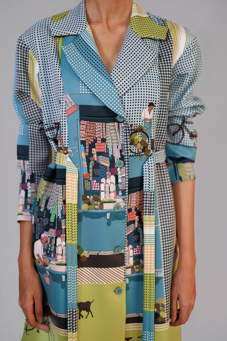 Street Printed Coat Dress