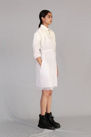 White Mud Short Dress