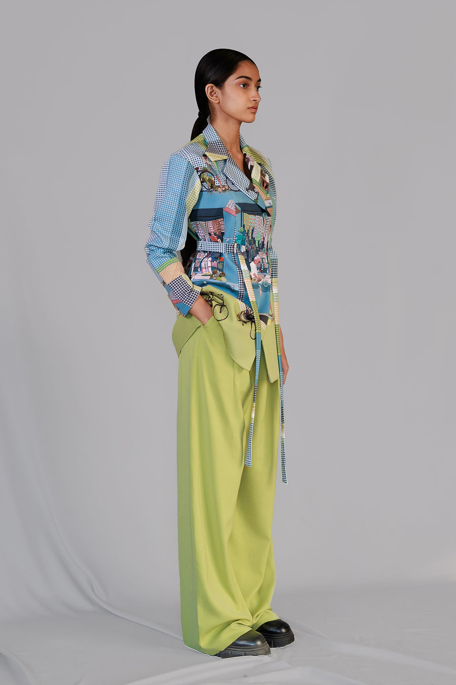 Street Printed Coat Set