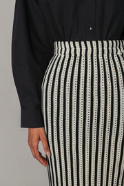 Knitted Strip Skirt