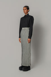 Knitted Strip Skirt