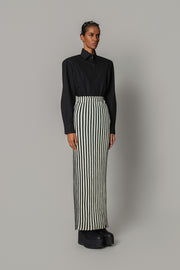 Knitted Strip Skirt