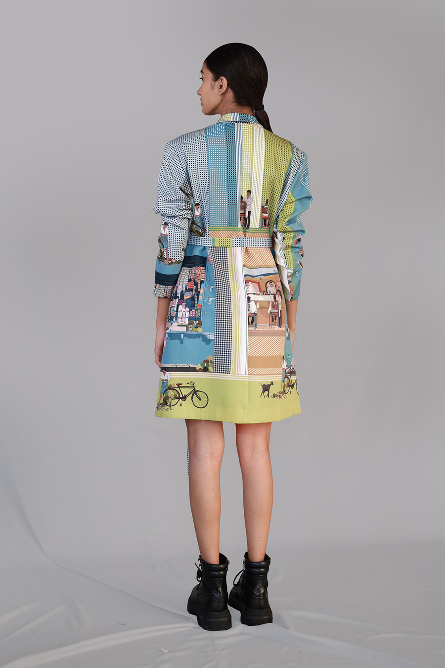 Street Printed Coat Dress