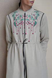 Flora Noir Beige Dress