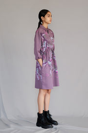 Mauve Map Short Dress