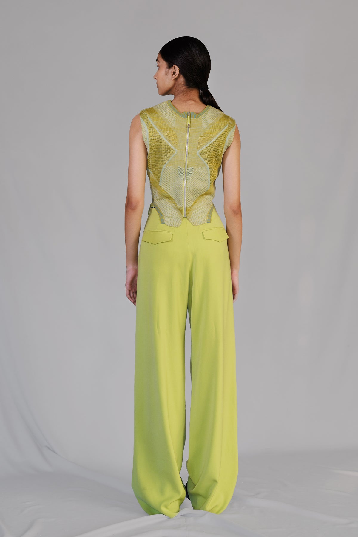 Lime Knitted Top Set