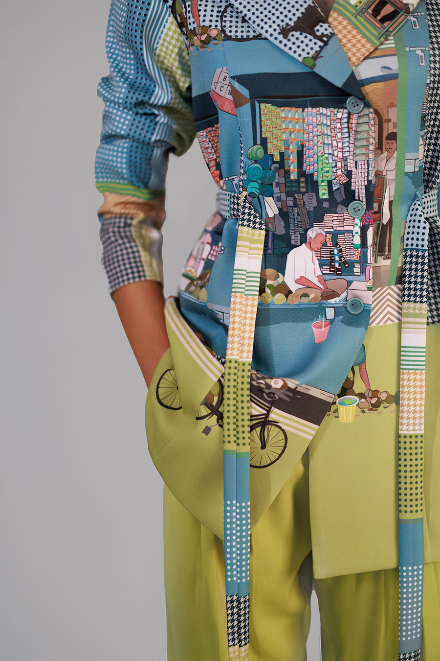 Street Printed Coat Set