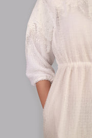 White Mud Short Dress