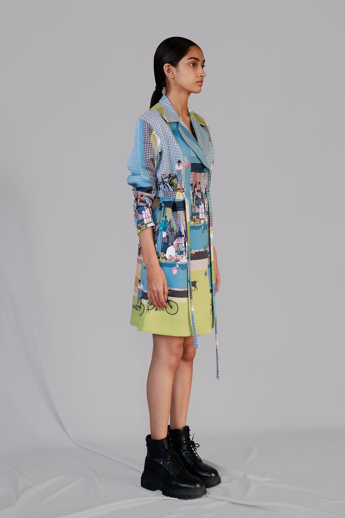 Street Printed Coat Dress