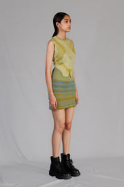 Lime Knitted Skirt