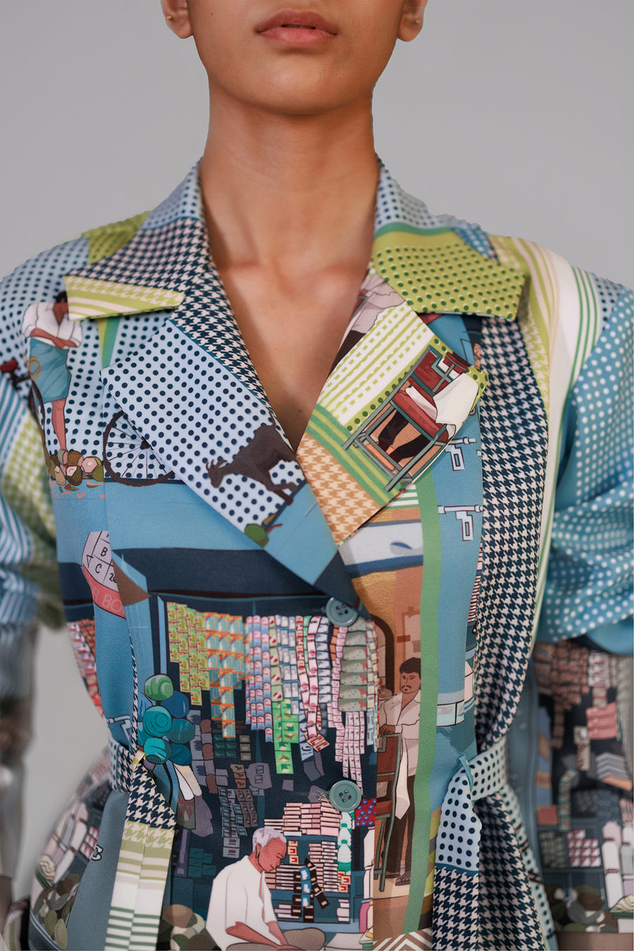 Street Printed Coat Set