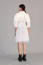 White Mud Short Dress