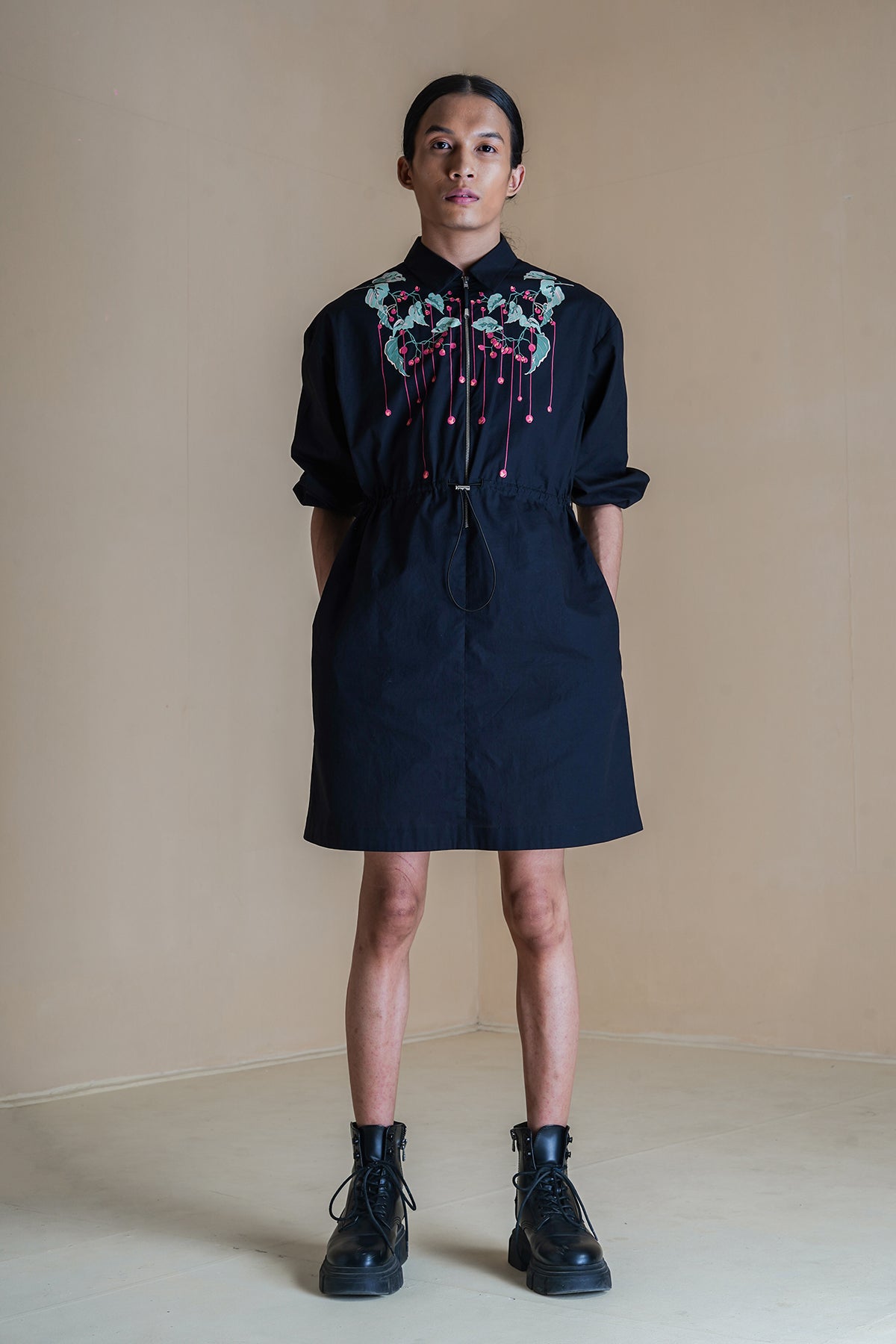 Power Petal Short Dress