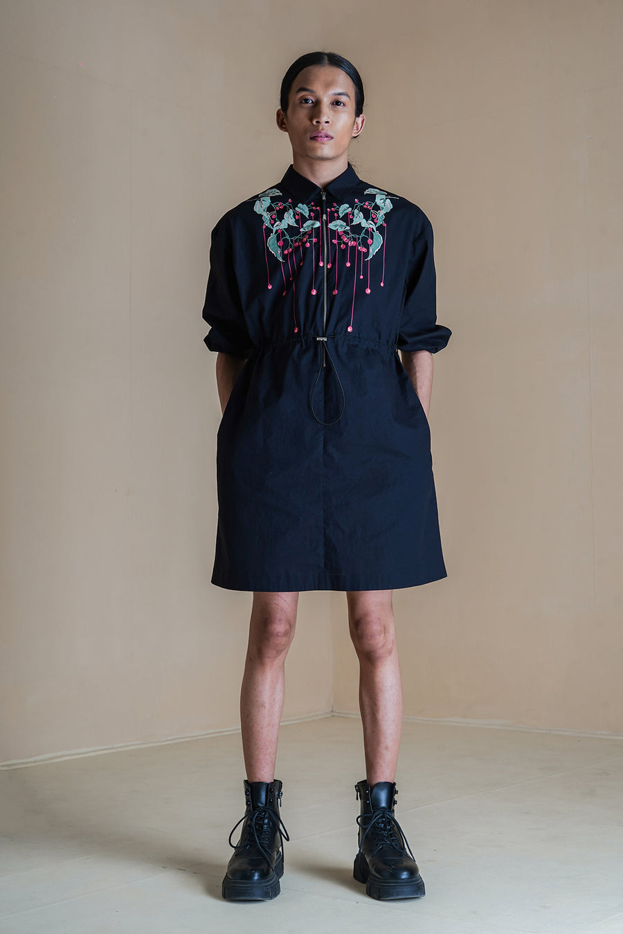 Power Petal Short Dress