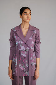 Mauve Map Coat Set