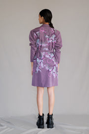 Mauve Map Coat Dress