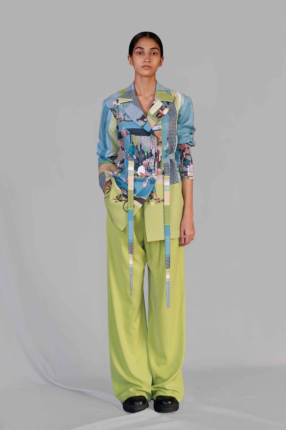 Street Printed Coat Set