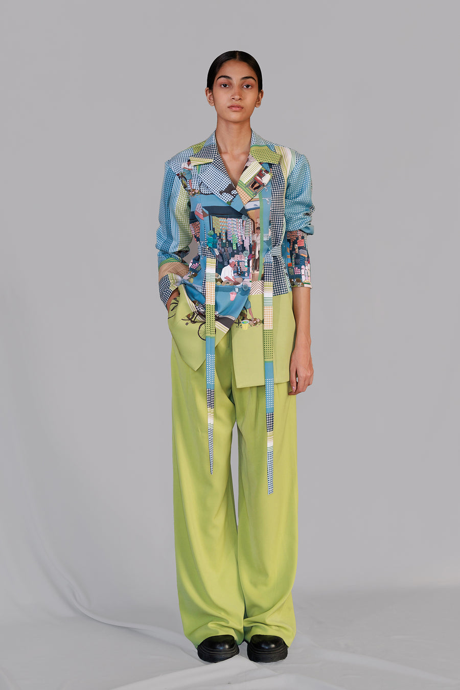 Street Printed Coat Set