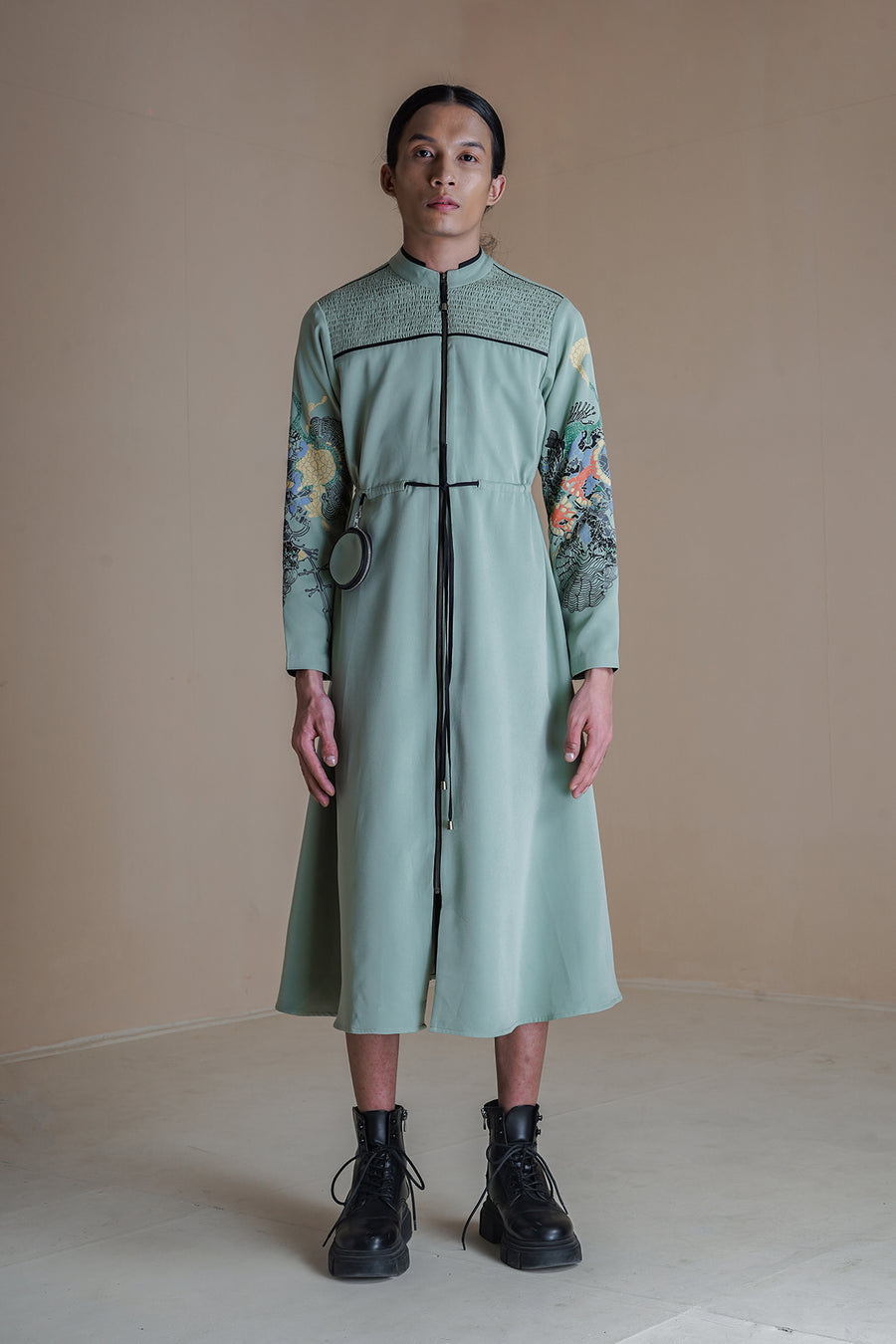 Germ Moss Smocked Dress