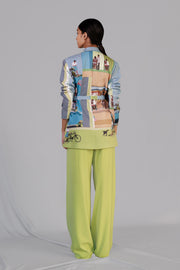 Street Printed Coat Set