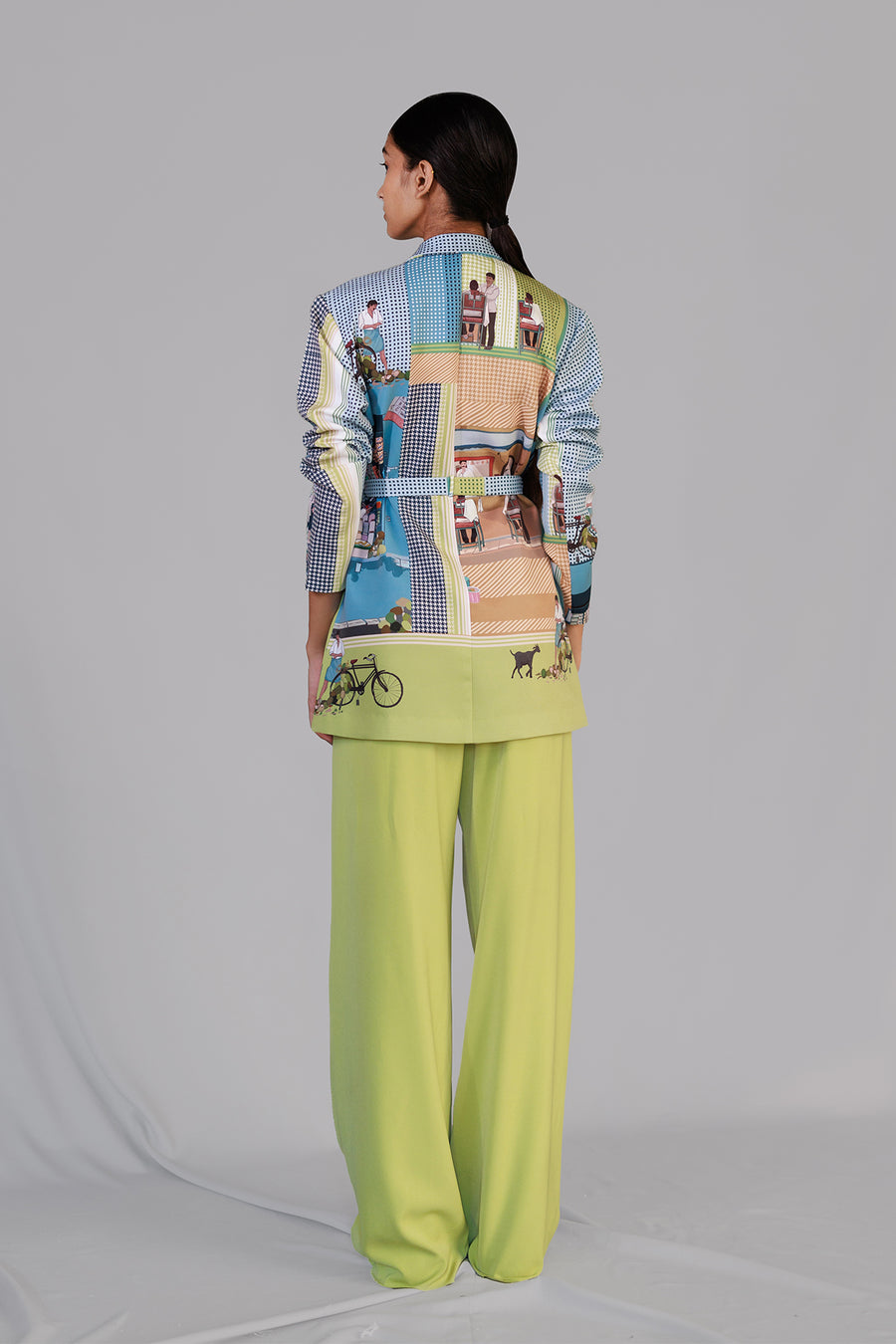 Street Printed Coat Set