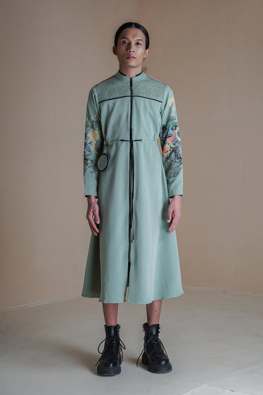 Germ Moss Smocked Dress