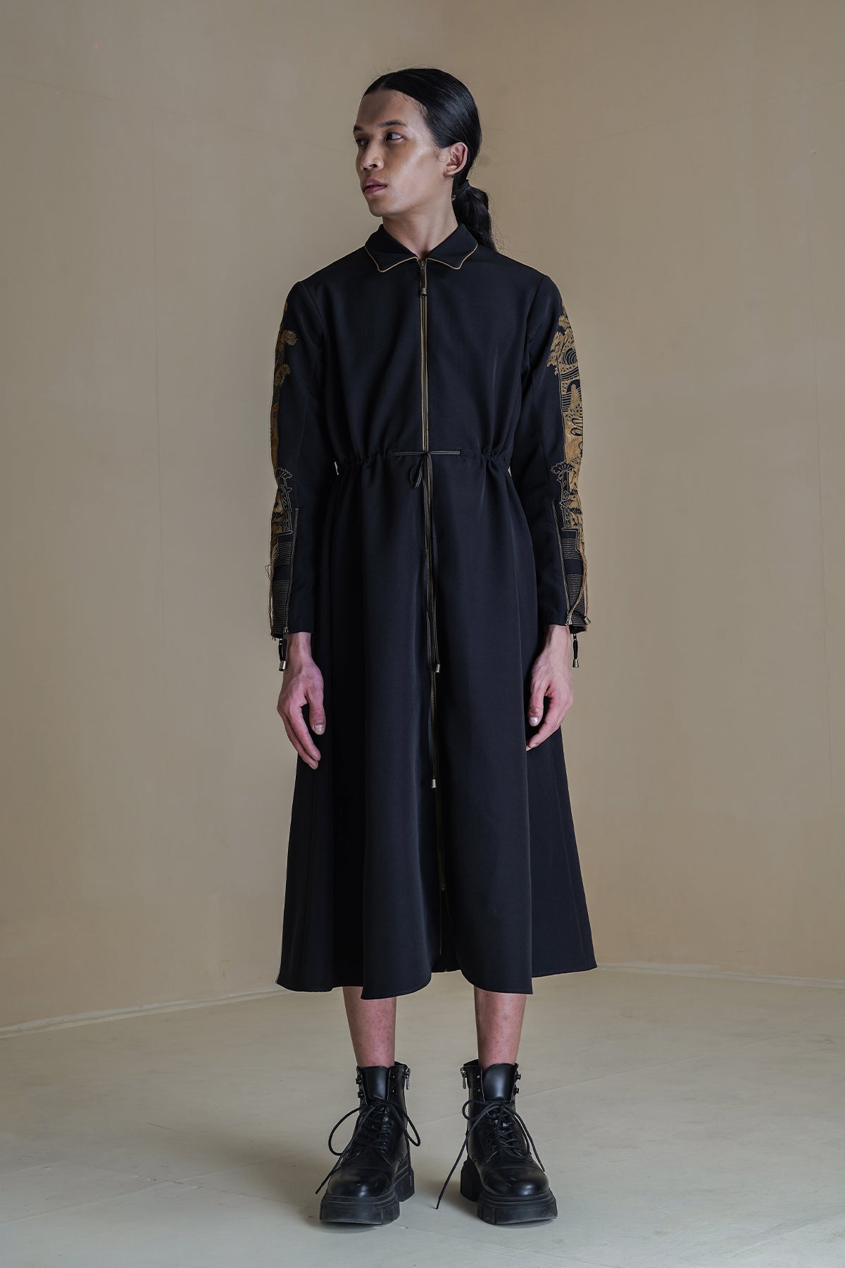 Lucian Charcoal Dress