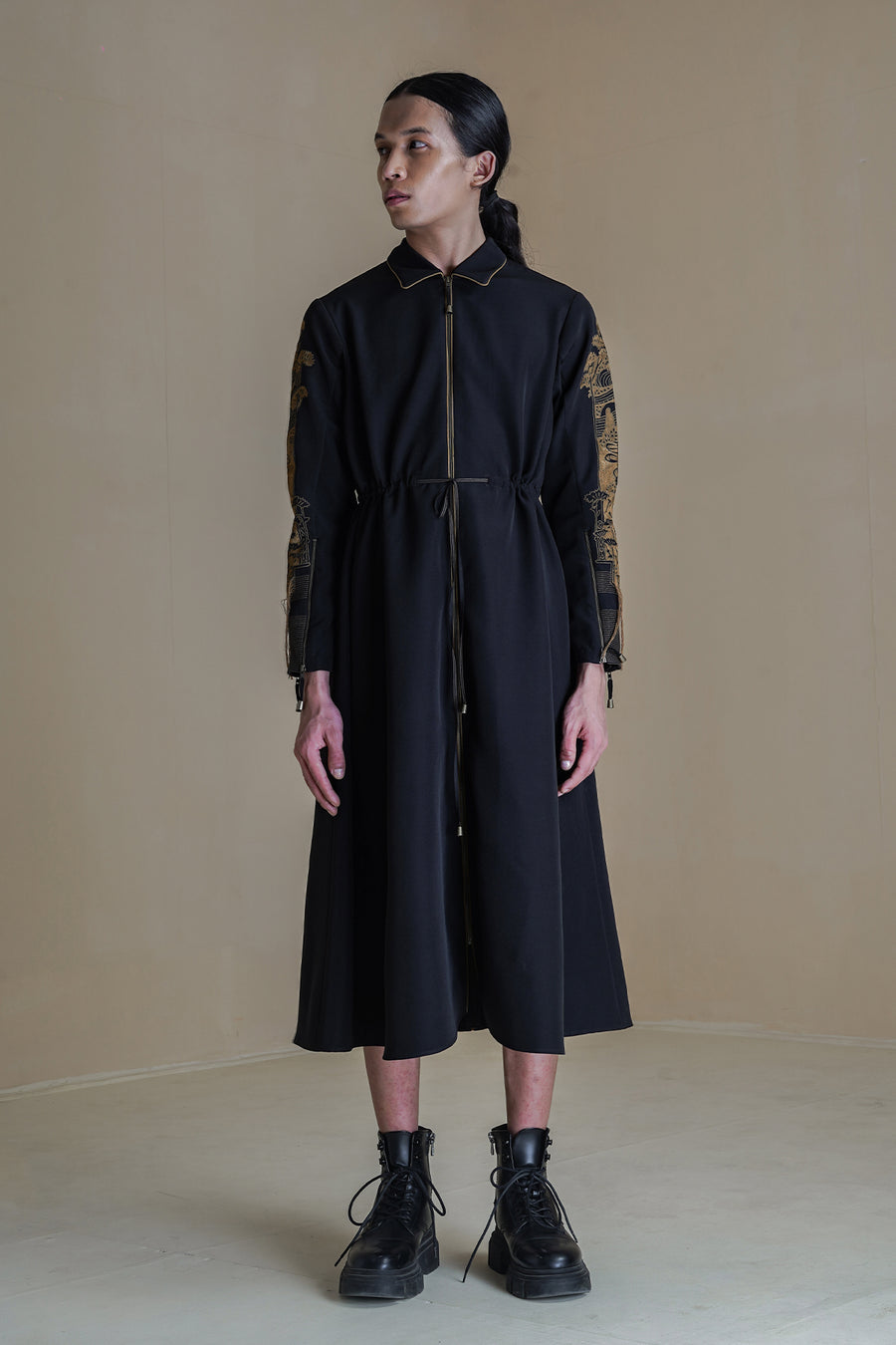 Lucian Charcoal Dress