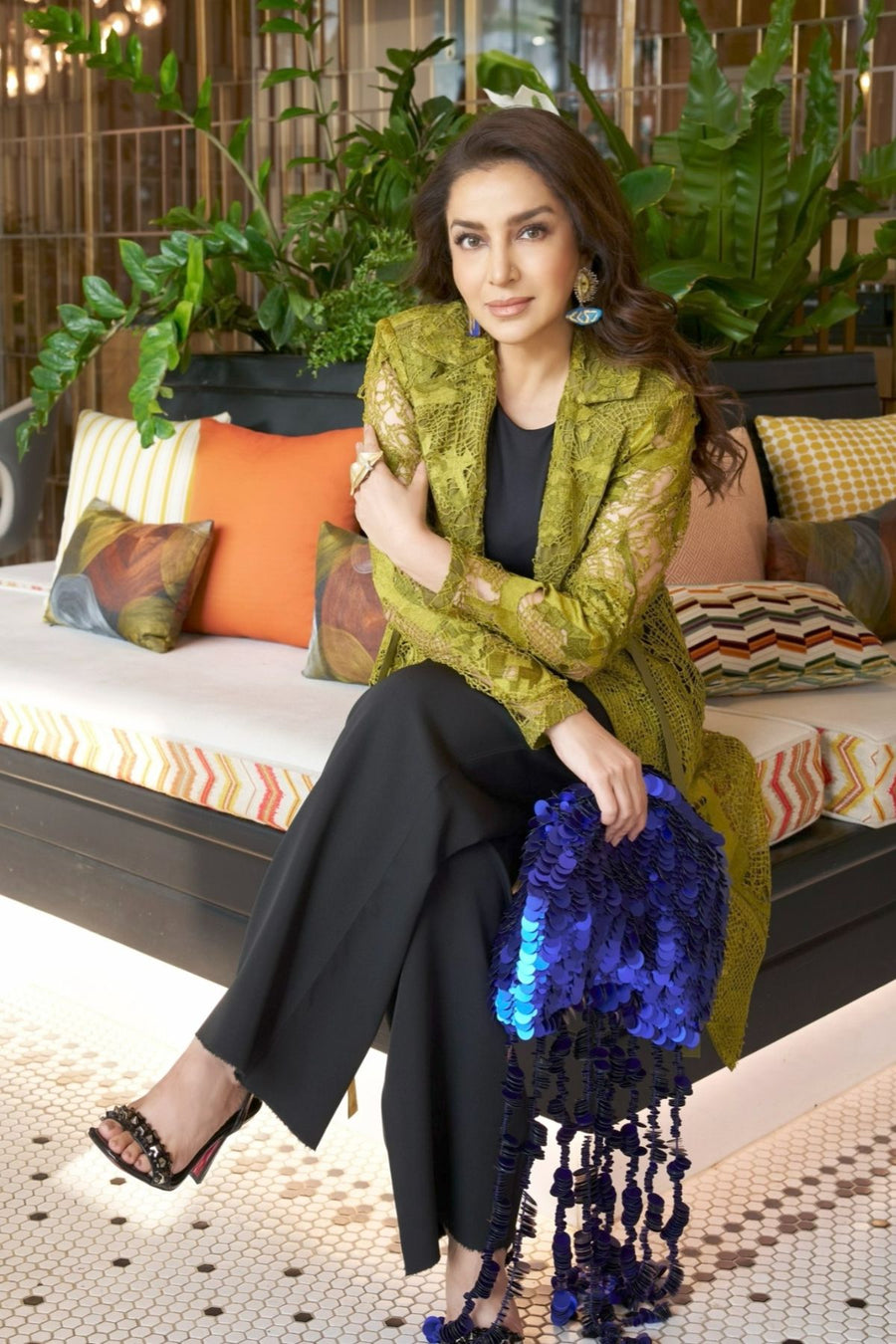 Tisca Chopra in Long Jacket