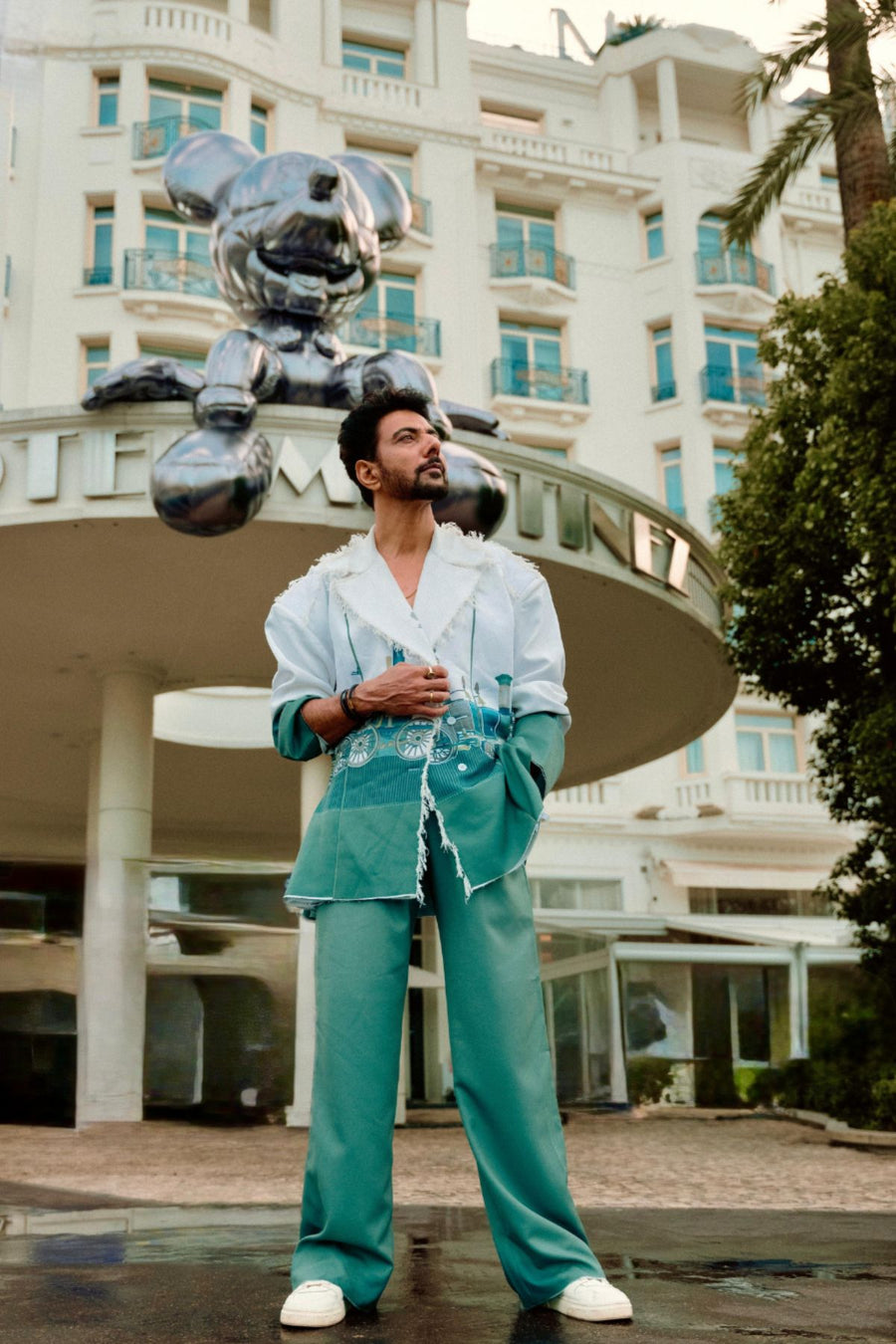 Ranveer Brar in Coat Trousers Set