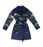Blue Crest Applique Blazer  Dress